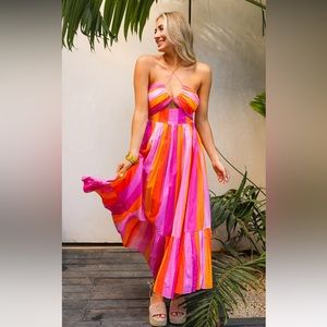 Buddy love midi halter dress